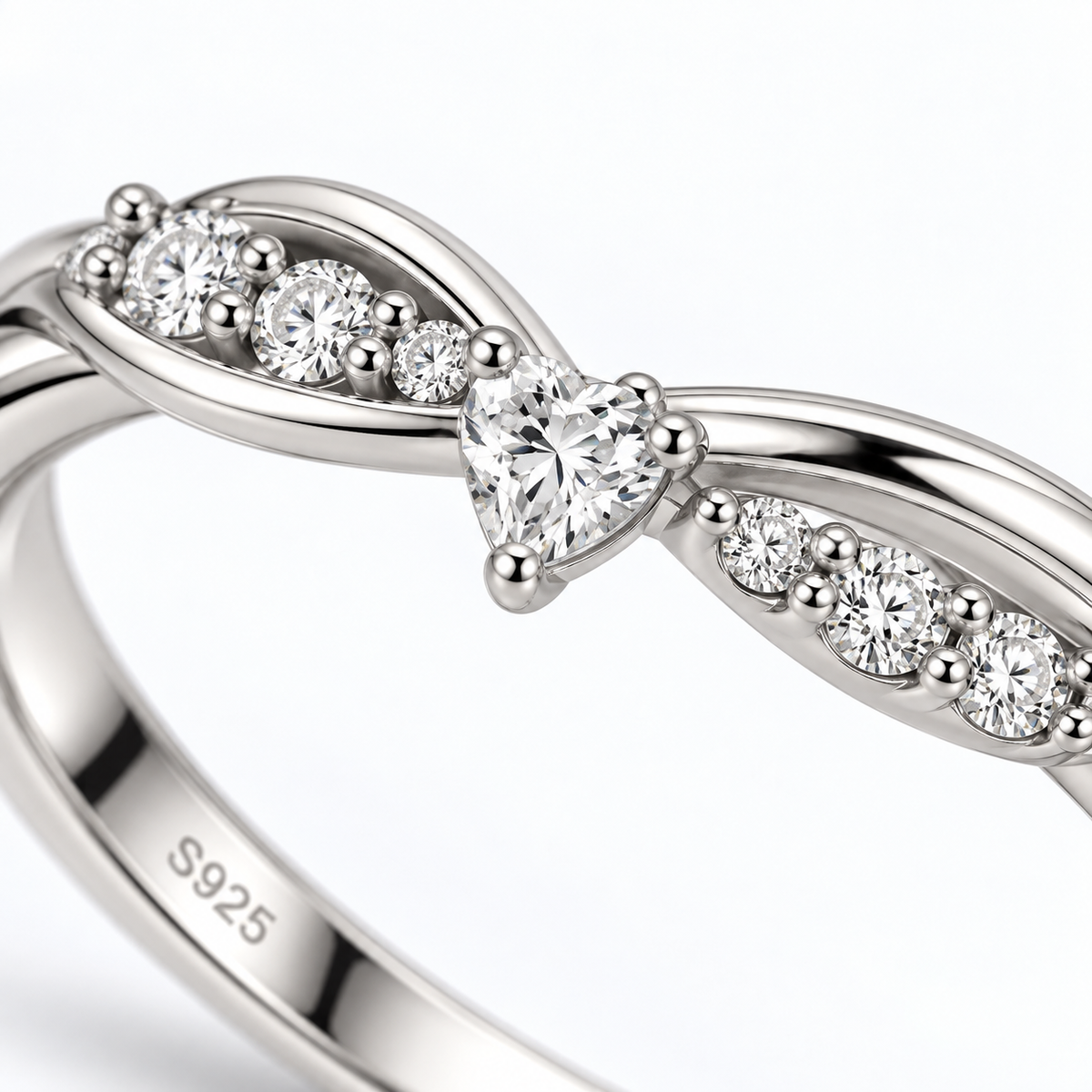 Entwined Heart ring